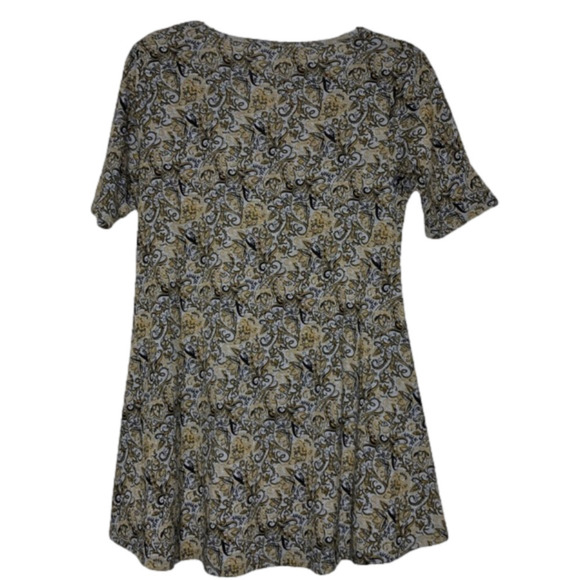 lularoe Perfect T Yellow, Black & Gray Scoop Neck Short Sleeve Top - Size XXS - Picture 2 of 5